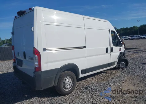 2021 Ram Promaster 1500 High Roof 136 Wb из США, поврежденный, VIN 3C6LRVBG2ME559354
